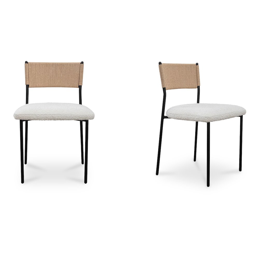 Foley Dining Chair White Set Of Two. Picture 1