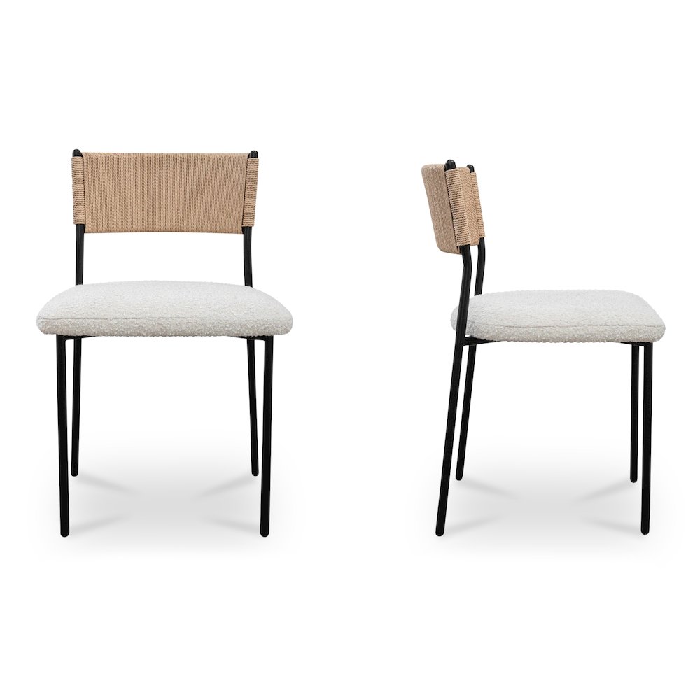 Foley Dining Chair White Set Of Two. Picture 3