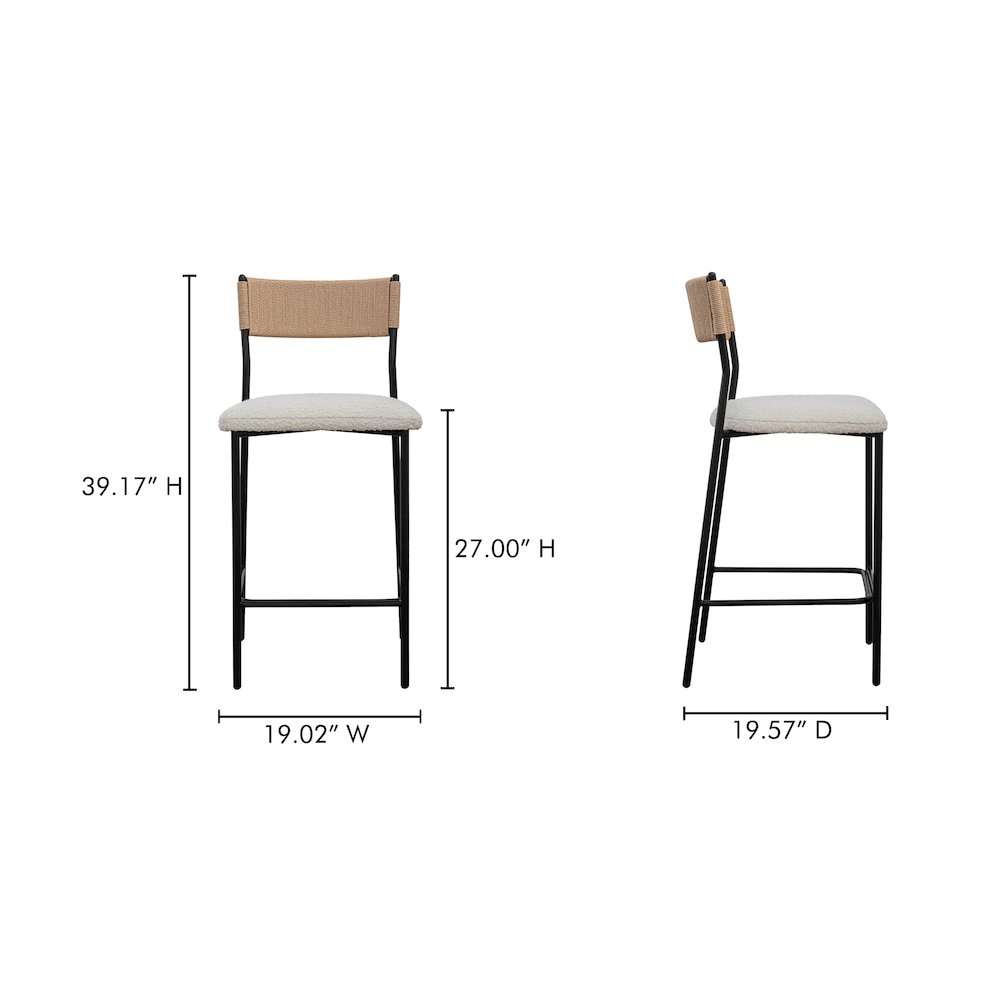 Foley Counter Stool White. Picture 8