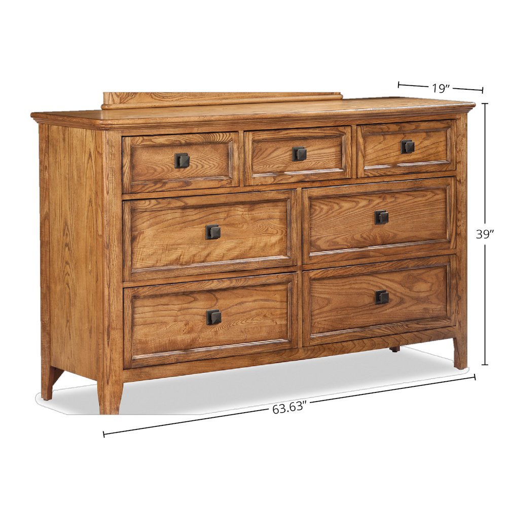 Alta 7-Drawer Dresser, Brushed Ash. Picture 2