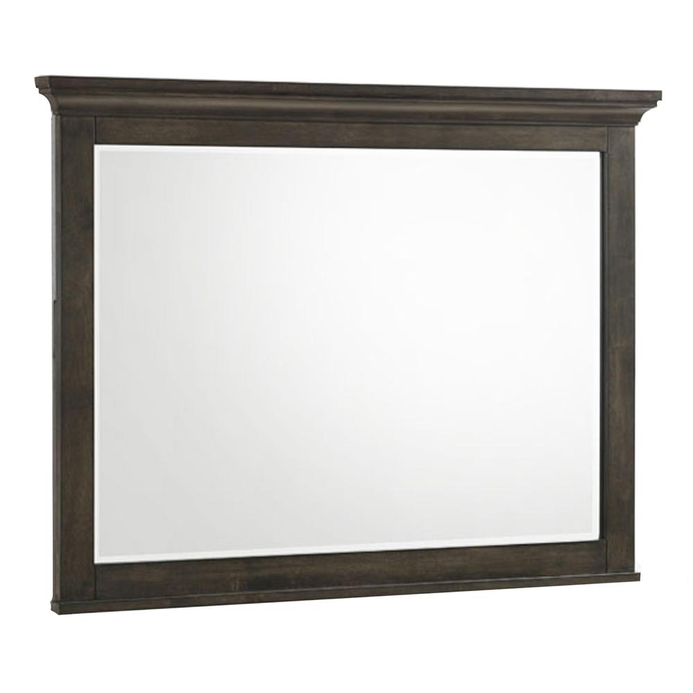 Landscape Mirror in Brushed Charcoal. Picture 1