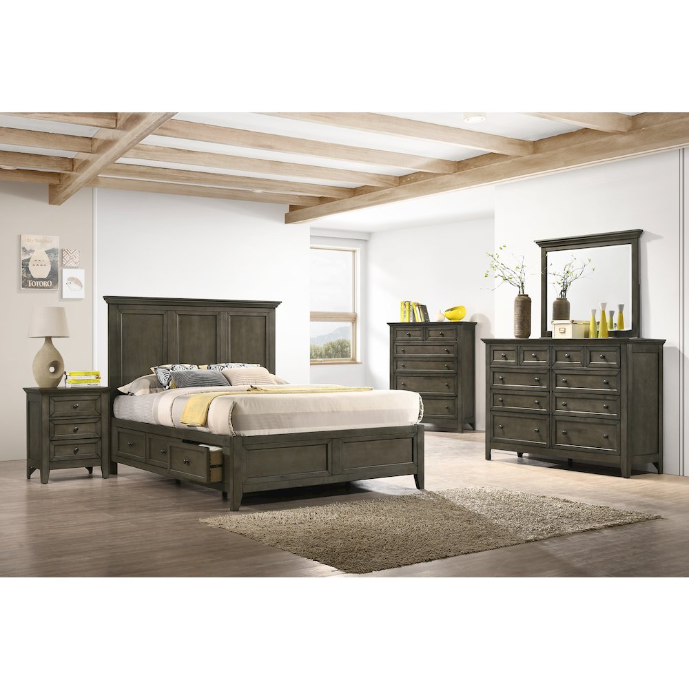 San Mateo 10-Drawer Dresser, Gray. Picture 3
