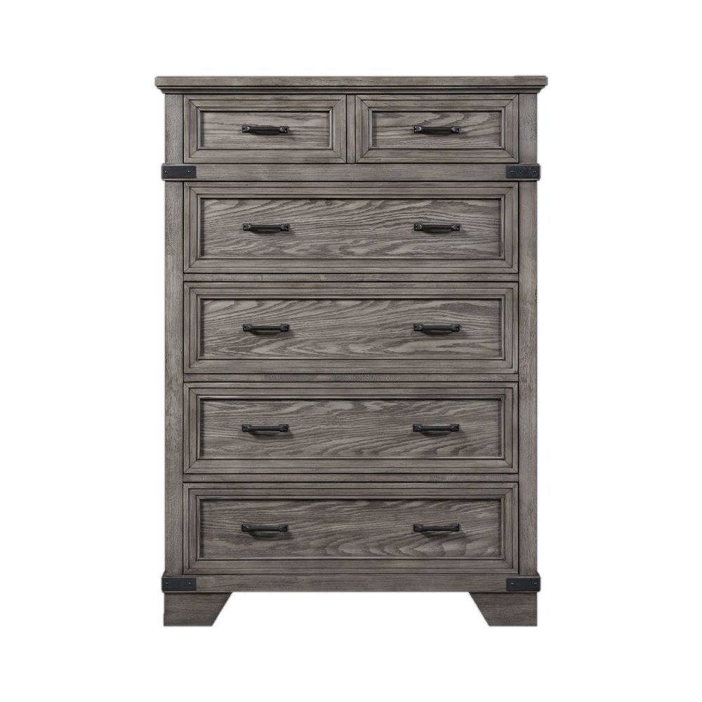 Forge 6-Drawer Standard Chest, Brushed Steel. Picture 2