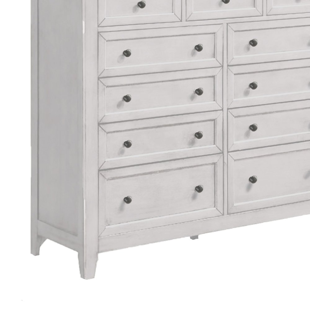 San Mateo 11-Drawer Gentlemen's Chest, Rustic White. Picture 3