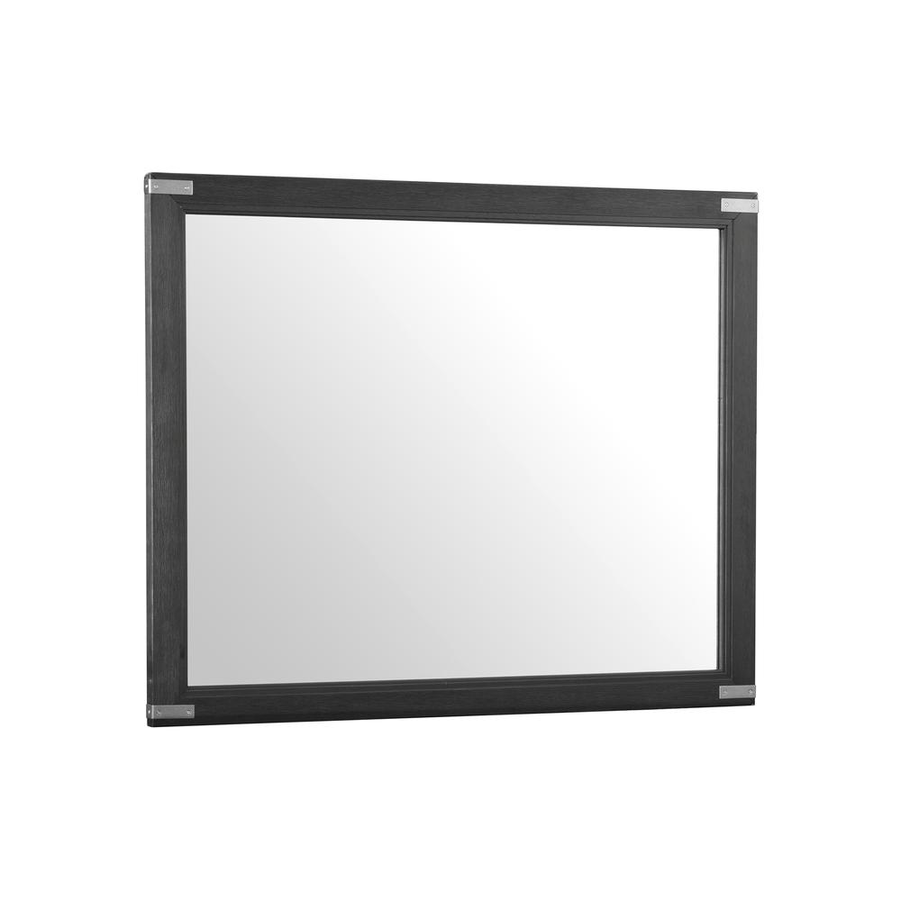Dresser Mirror in Weathered Steel. Picture 1
