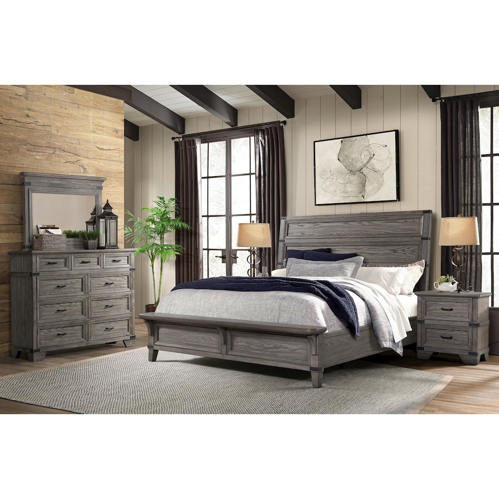 Forge 9-Drawer Dresser, Brushed Steel. Picture 3