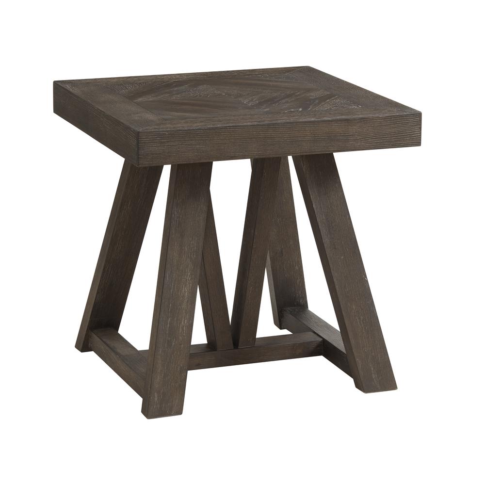 24" x 24" End Table in Reclaimed Chevron. Picture 1