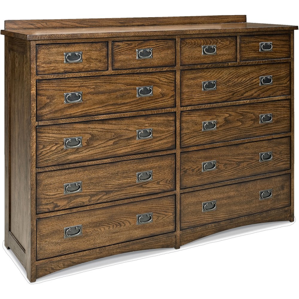 Oak Park 12-Drawer Dresser, Mission. Picture 1