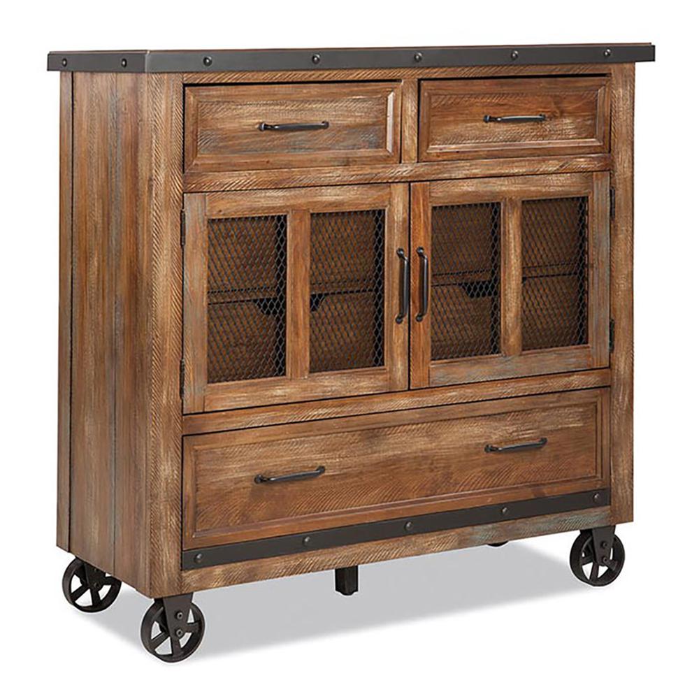 Media Chest, 7 Drawer in Canyon Brown. Picture 1