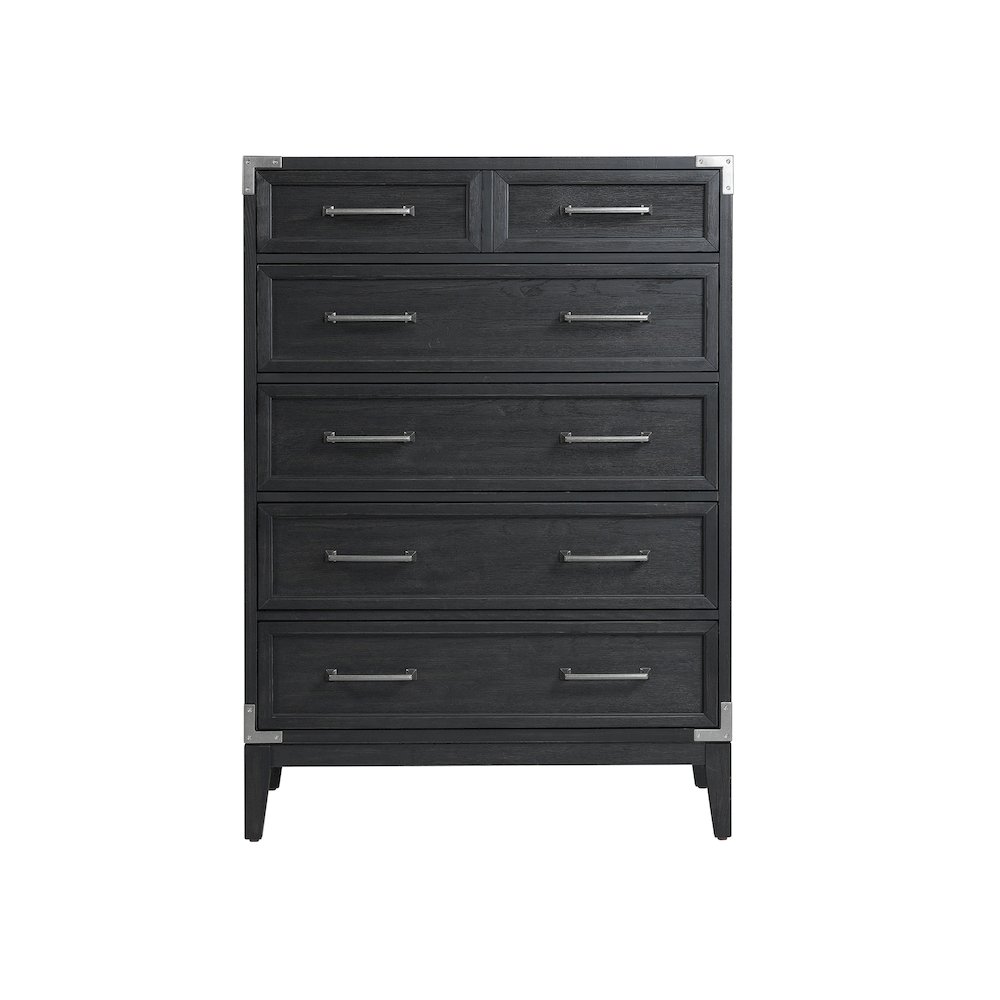Laguna 5-Drawer Chest, Weathered Steel. Picture 3
