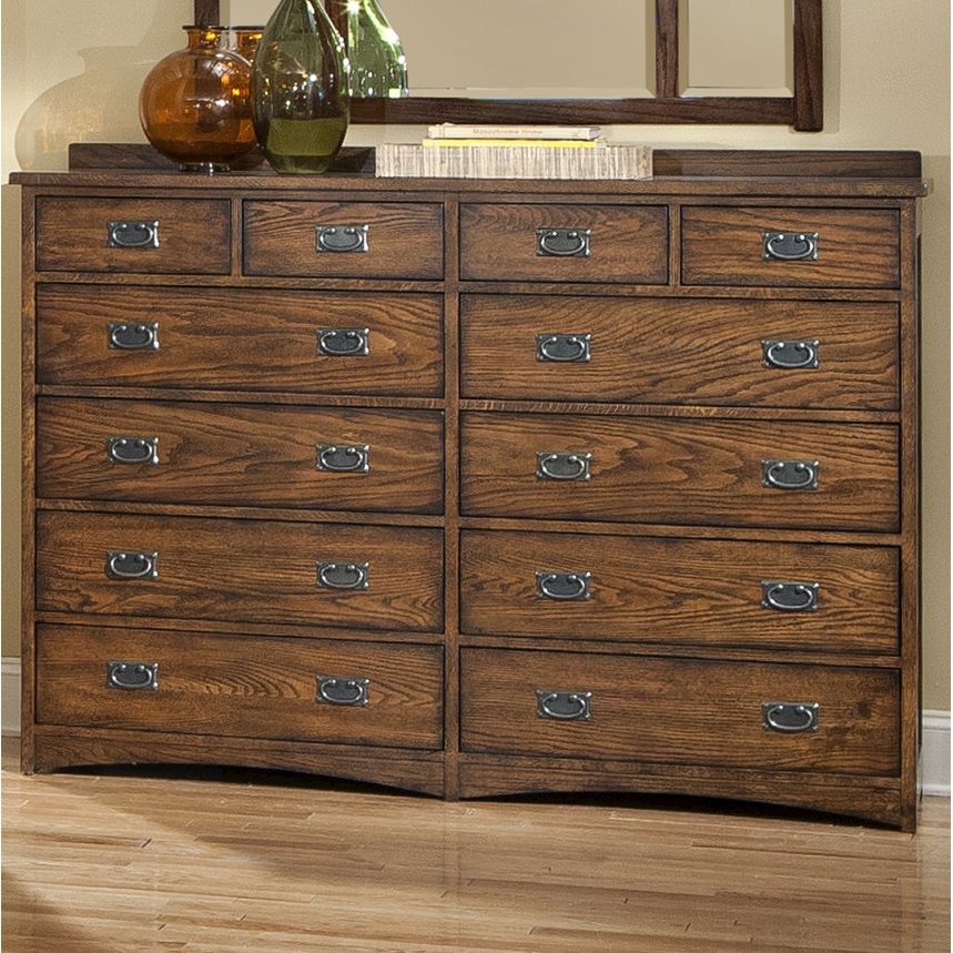 Oak Park 12-Drawer Dresser, Mission. Picture 4