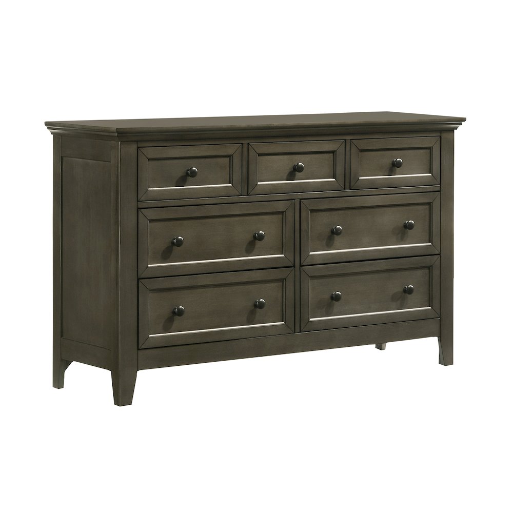 San Mateo Youth 7-Drawer Dresser, Gray. Picture 1