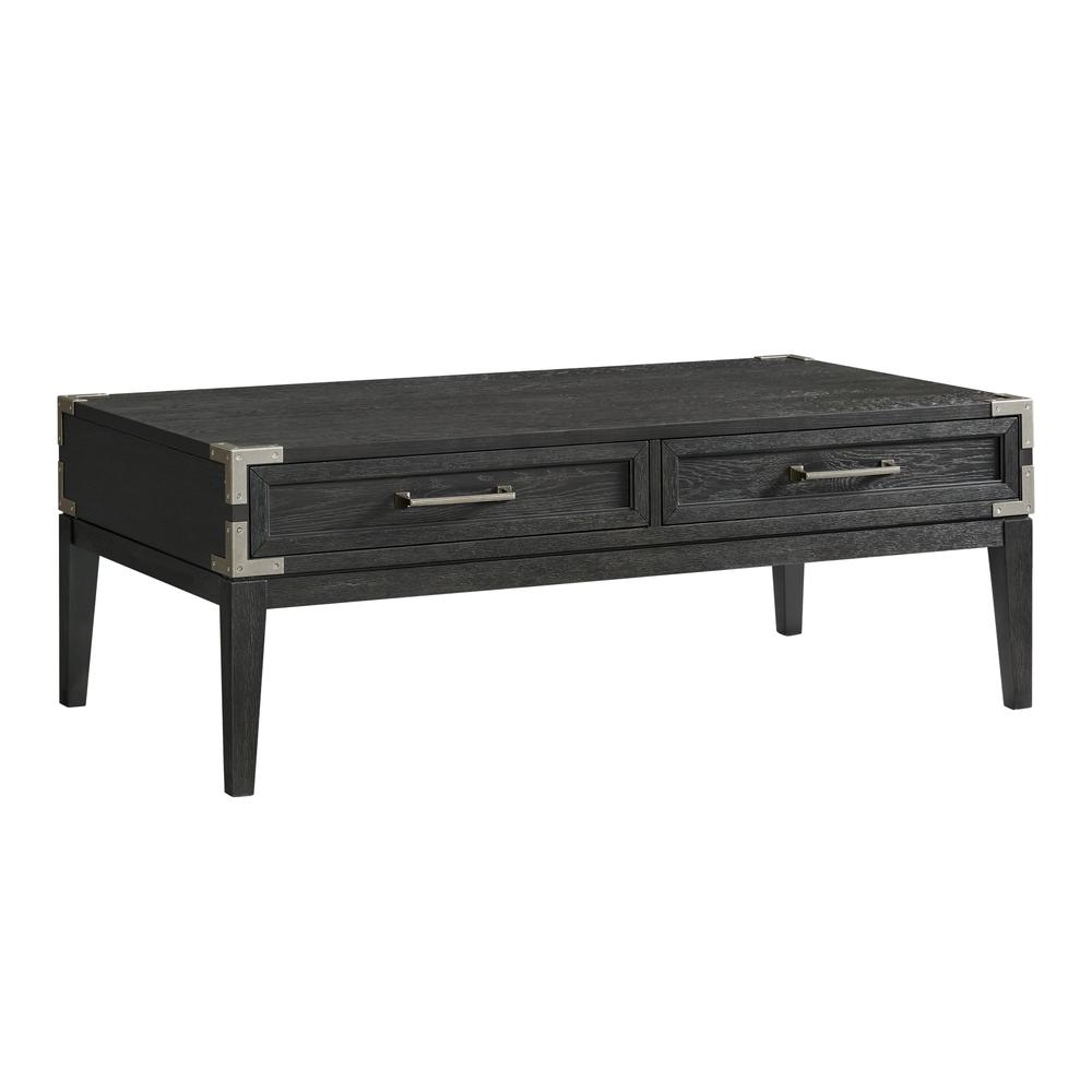 52x28 Coffee Table in Weathered Steel. Picture 1