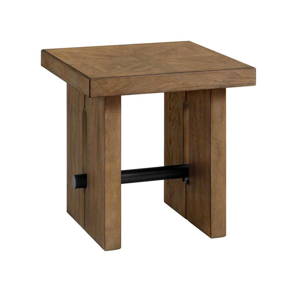 24" x 24" End Table in Weathered Oak. Picture 1