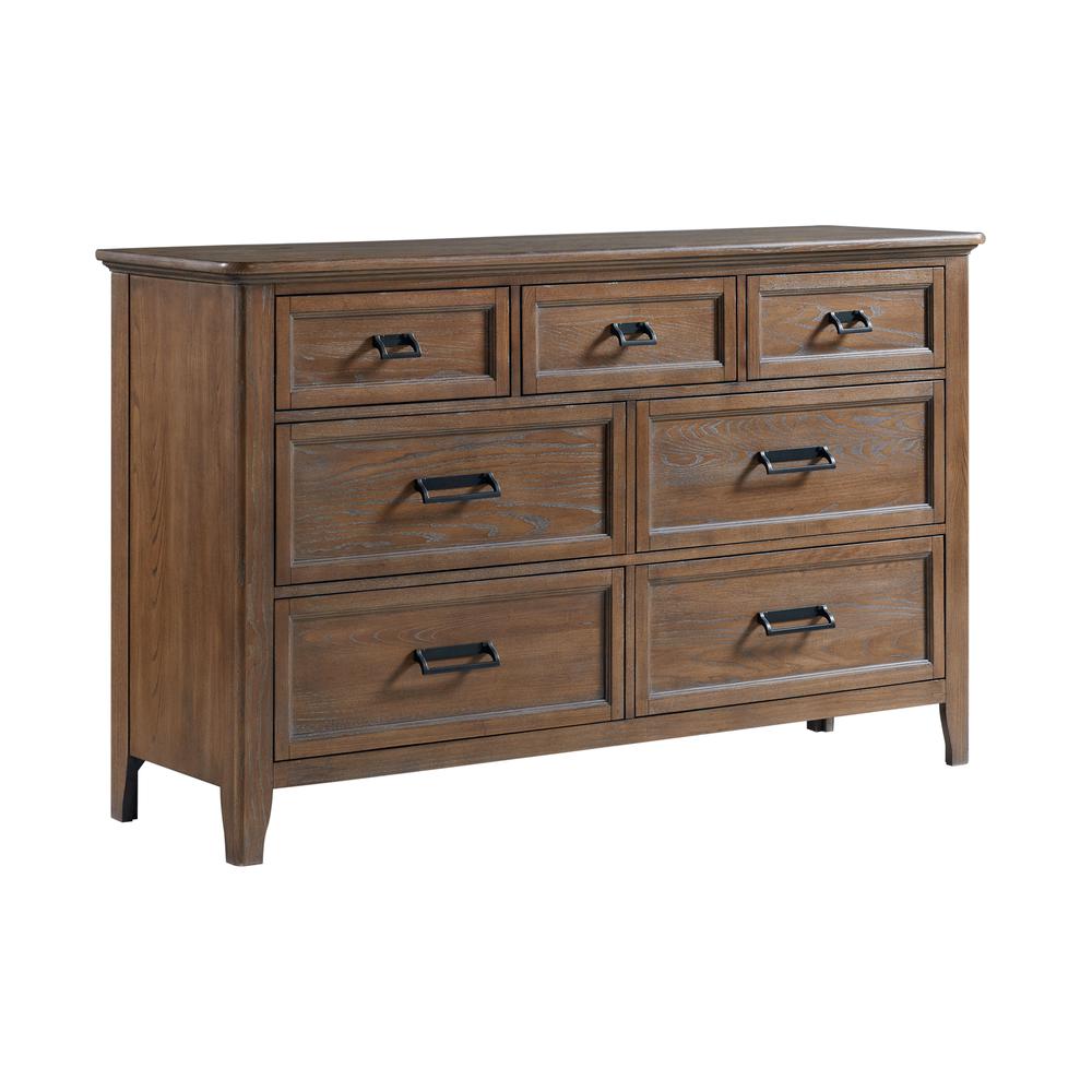 Dresser, 7 Drawer in Harvest Brown. Picture 1