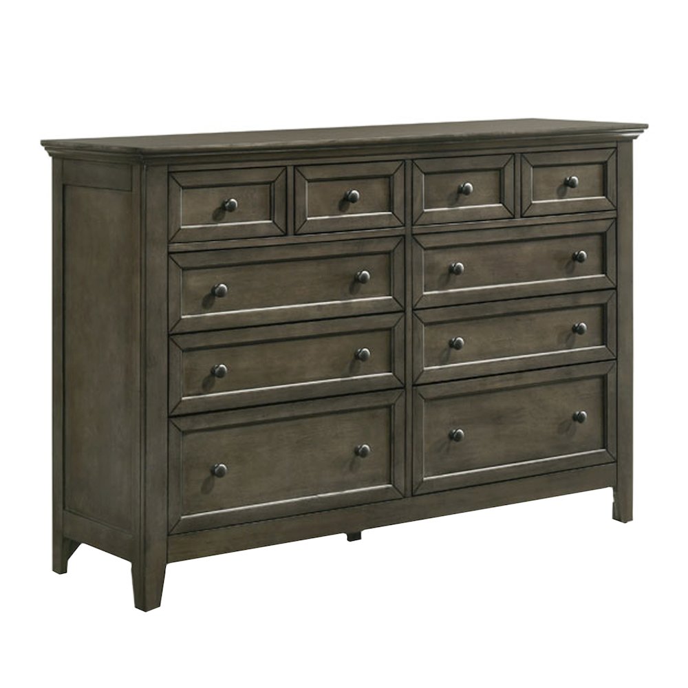 San Mateo 10-Drawer Dresser, Gray. Picture 1