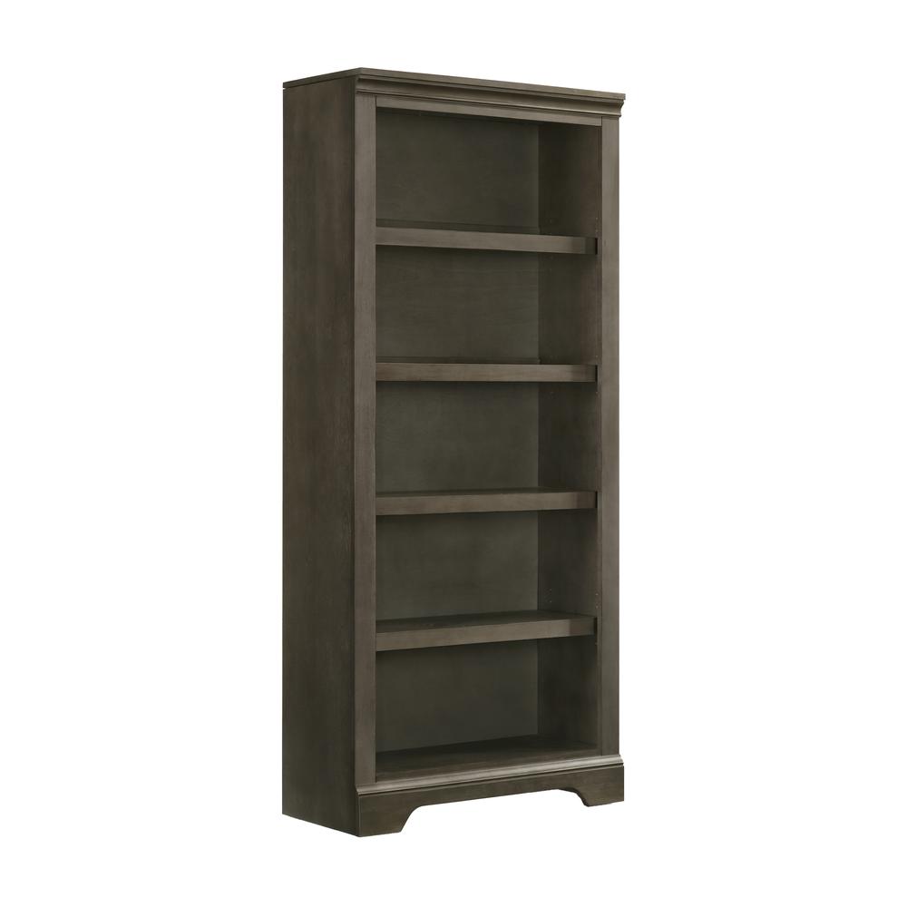 RTA - 72" Bunching Bookcase in Gray. Picture 1