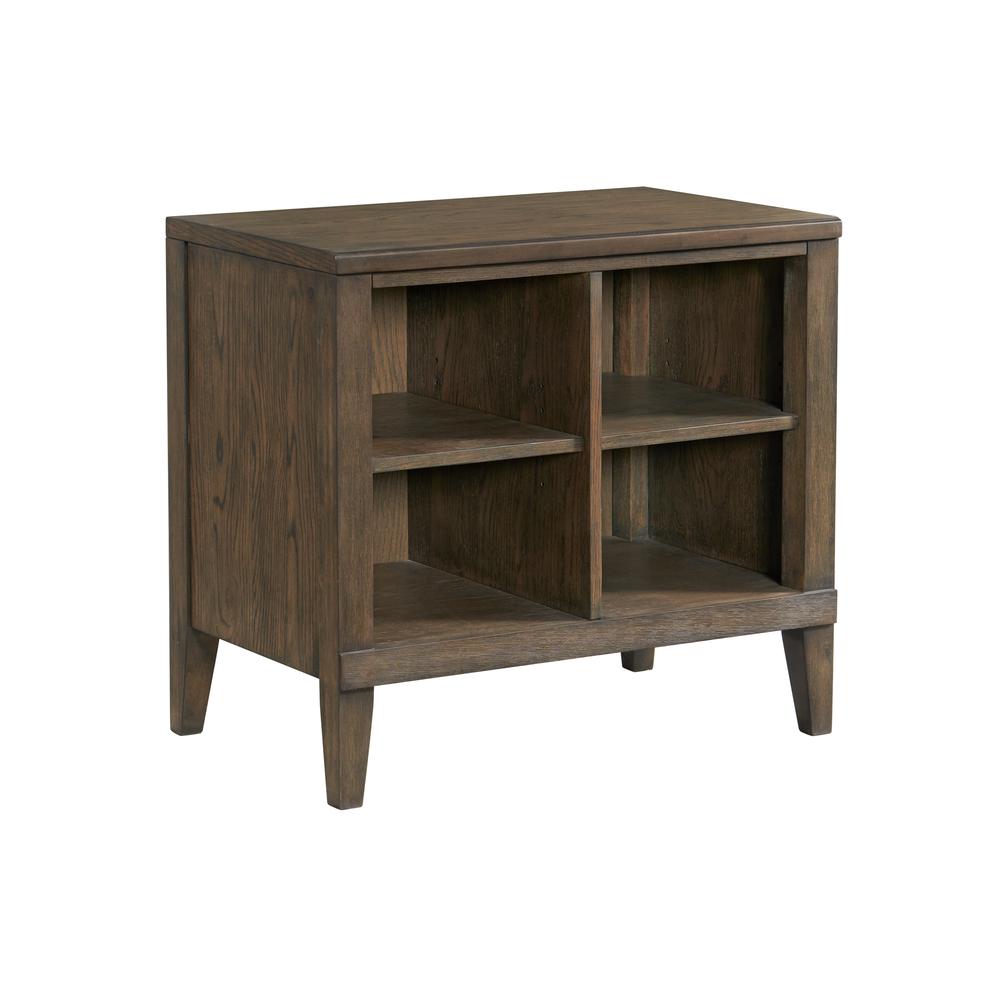 30" Bunching Open Cabinet in Weathered Vintage Oak. Picture 1