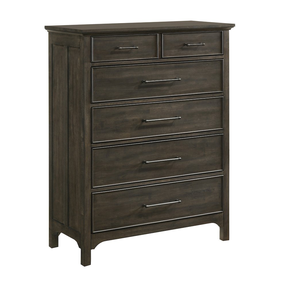 Hawthorne 6-Drawer Chest, Brushed Charcoal. Picture 1