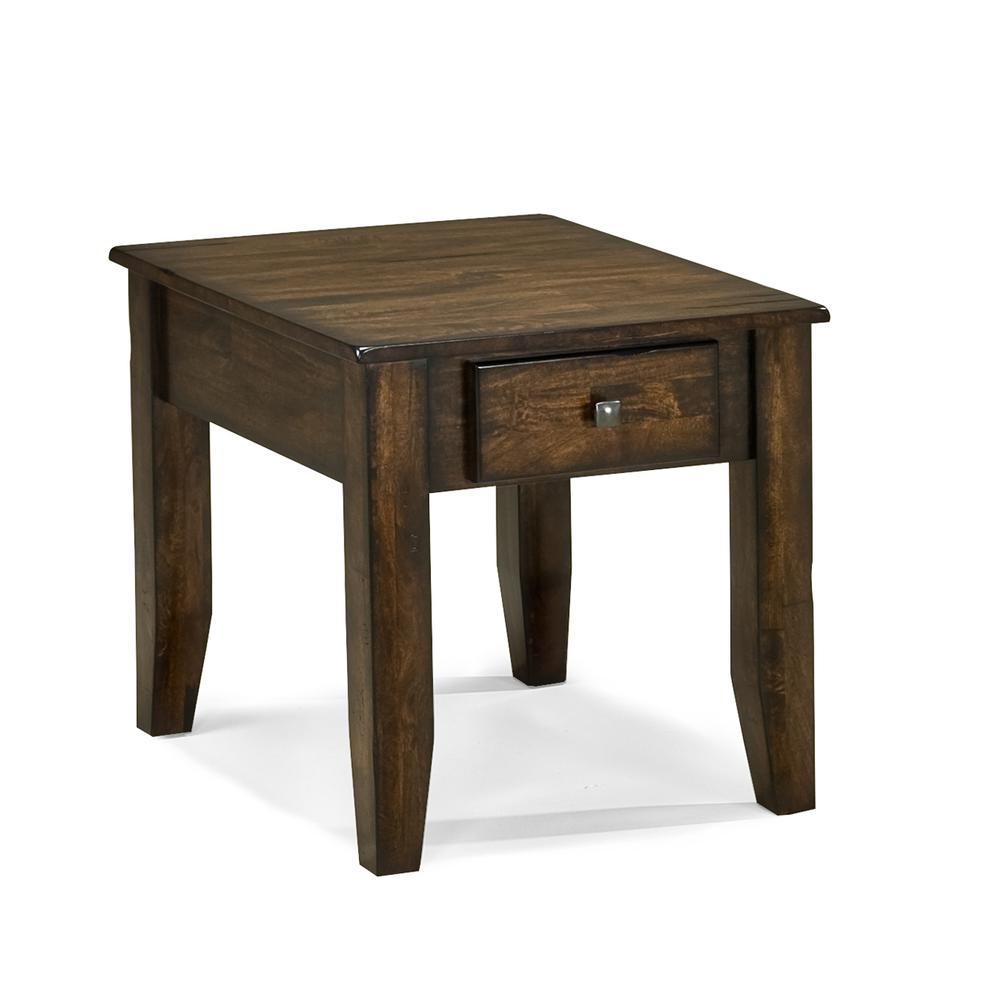 22" x 28" End Table in Raisin. Picture 1
