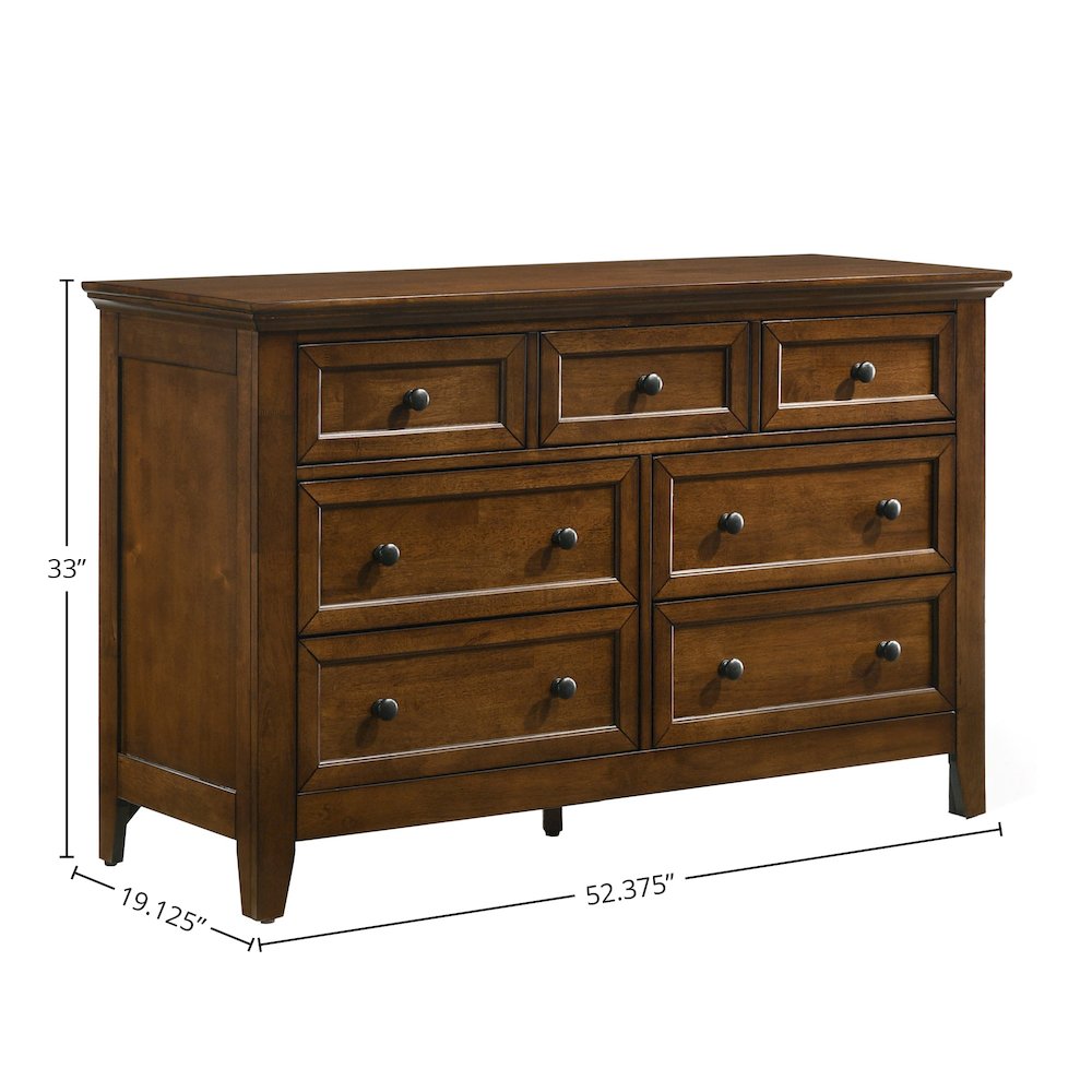 San Mateo Youth 7-Drawer Dresser, Tuscan. Picture 2