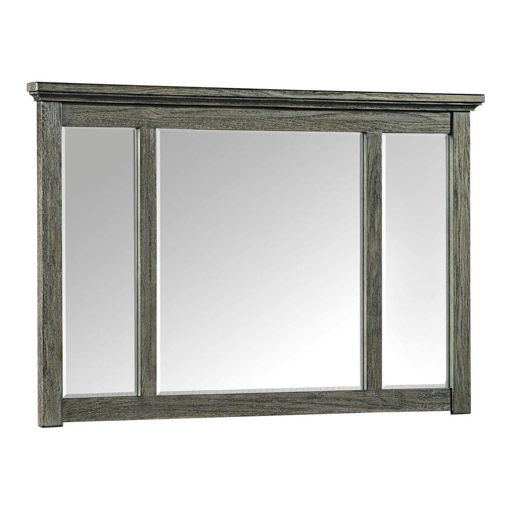 Dresser Mirror in Brushed Pewter. Picture 1