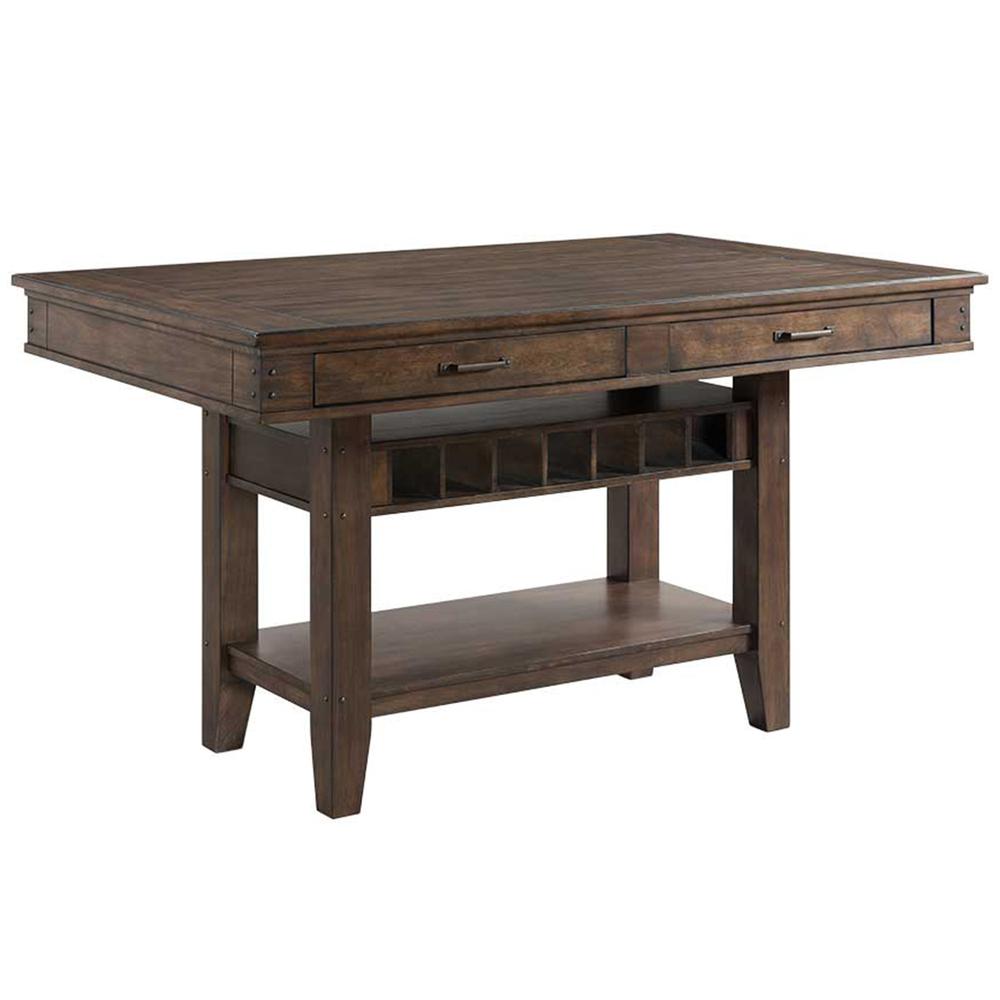 Island, 42 x 66 Counter Height in Gun Powder Gray. Picture 1