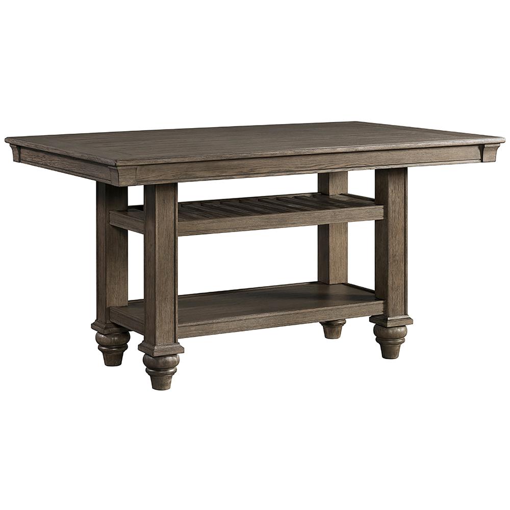 Counter Table, 42x66 in Roasted Oak. Picture 1
