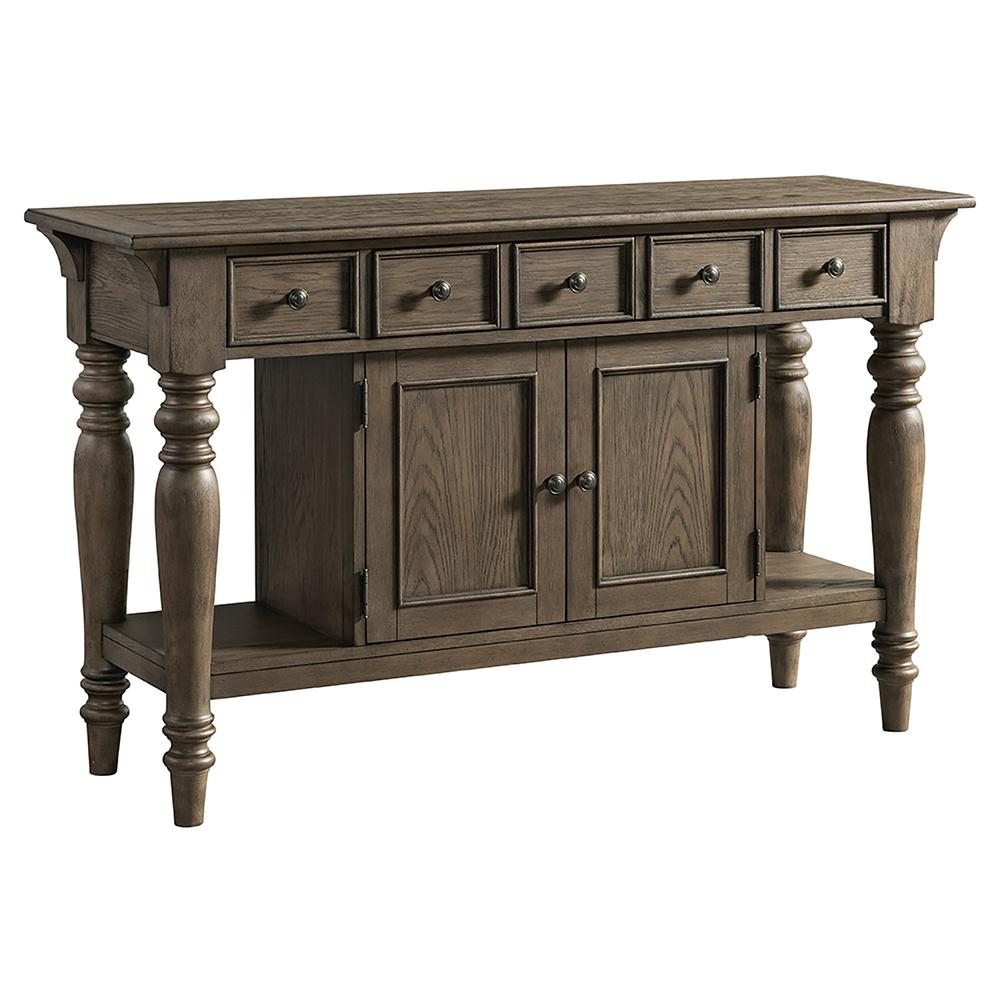 Server, 56x18x36 in Roasted Oak. Picture 1