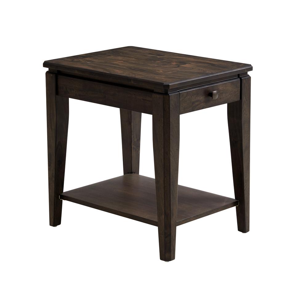18" x 24" Chairside Table in Brushed Mango. Picture 1