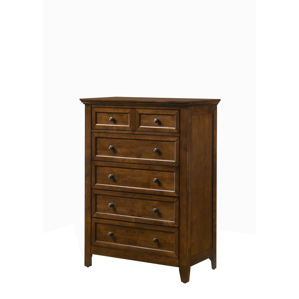 Chest, 5 Drawer in Tuscan. Picture 1