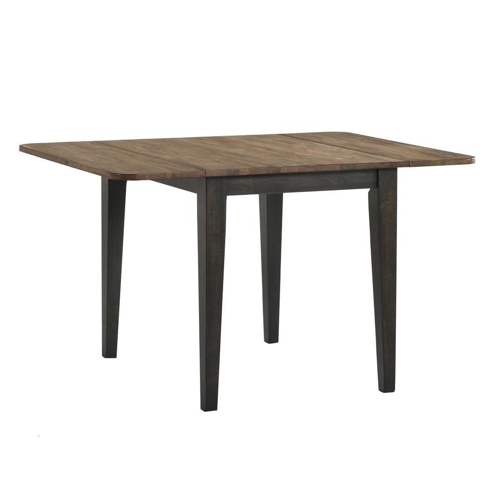 50 in Drop Leaf Table in Brushed Brown & Pecan. Picture 1