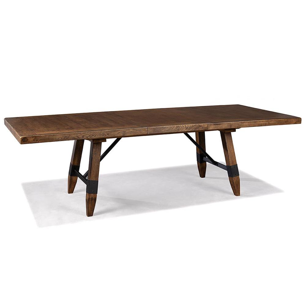 River Rectangular Table with Trestle Base. Picture 1