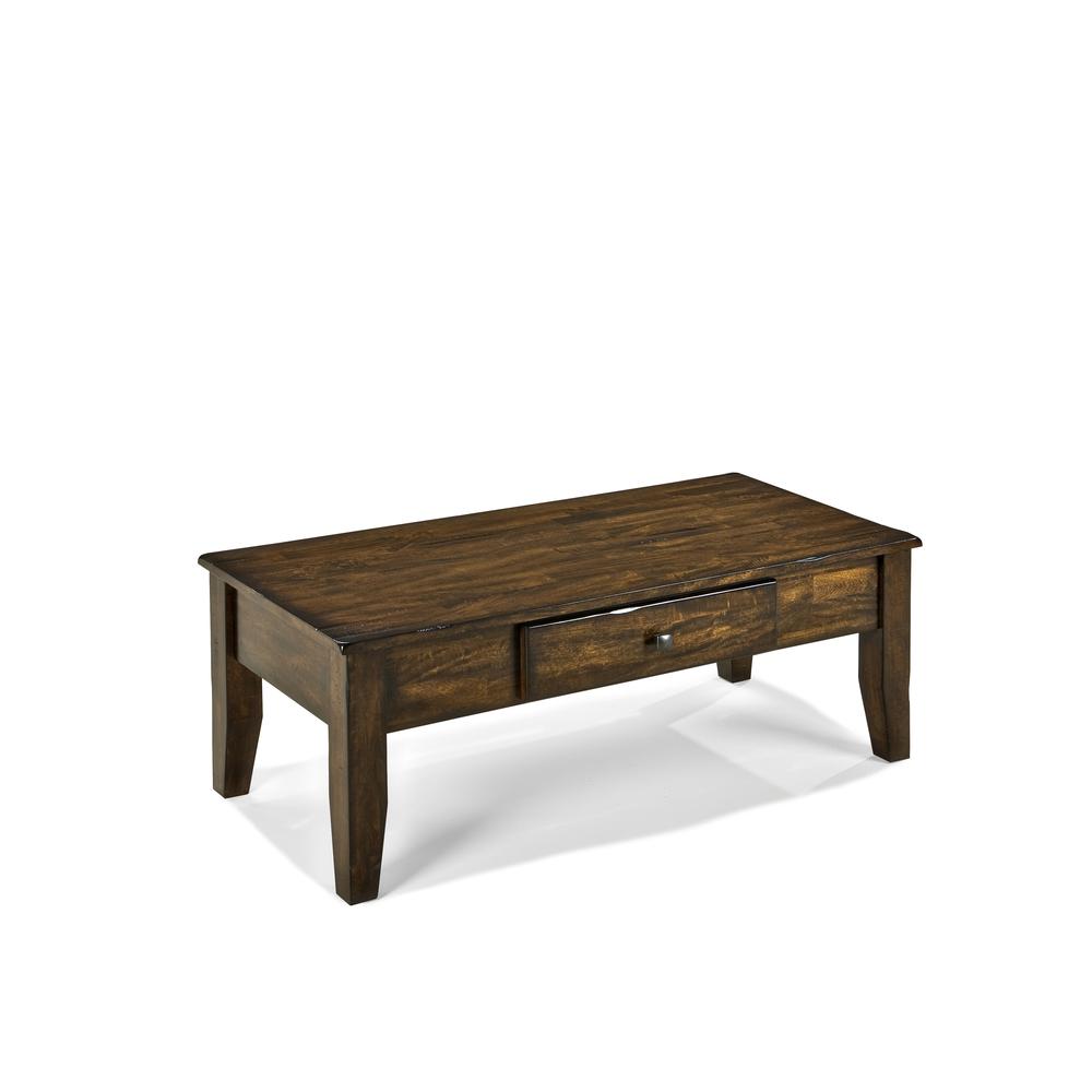 48" x 22" Coffee Table in Raisin. Picture 1