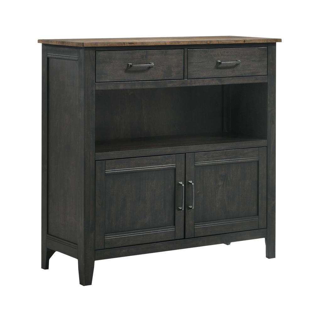Sideboard, 48x18x46 in Brushed Brown & Pecan. Picture 1