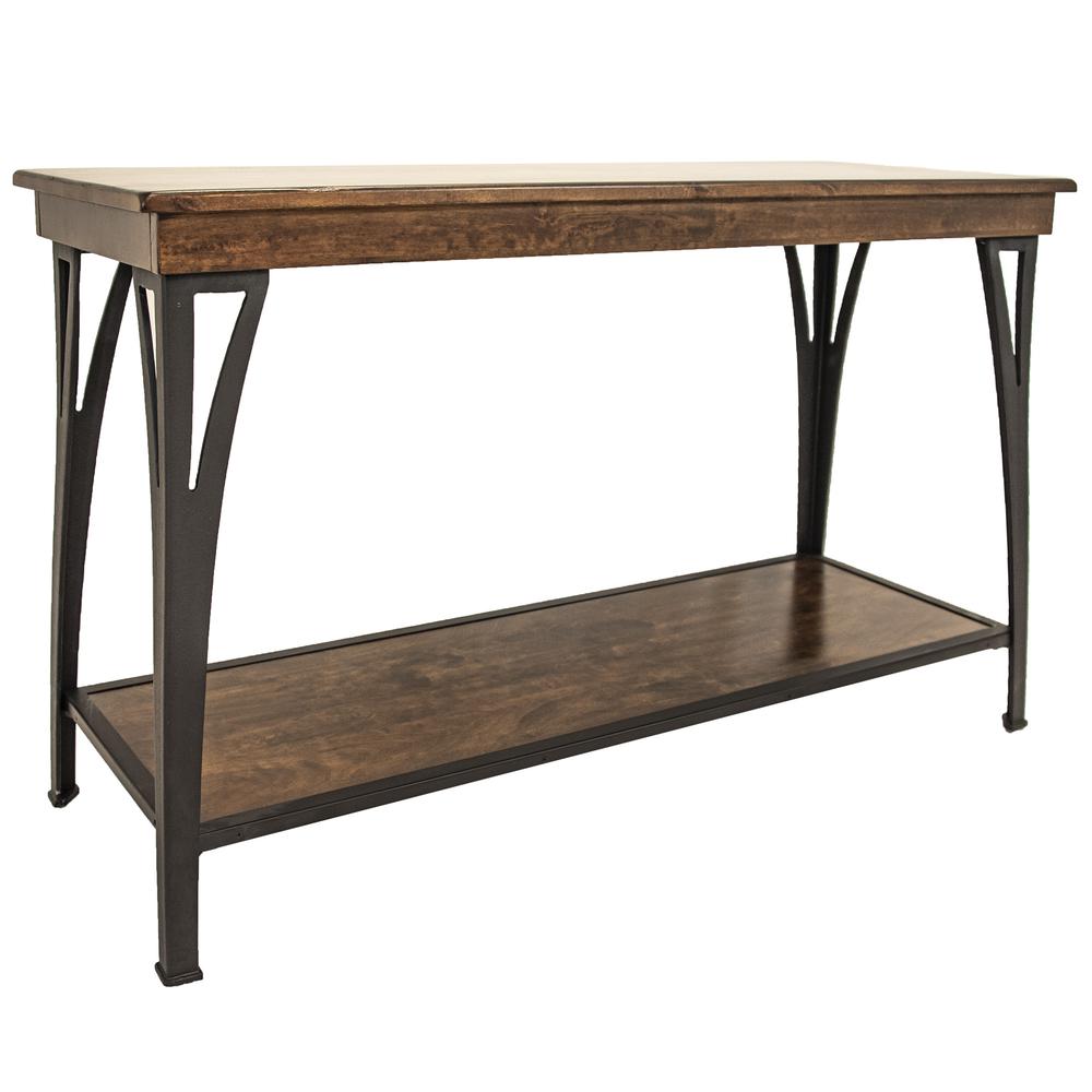 Sofa Back Table, 50 x 18 x 30 in Copper. Picture 1