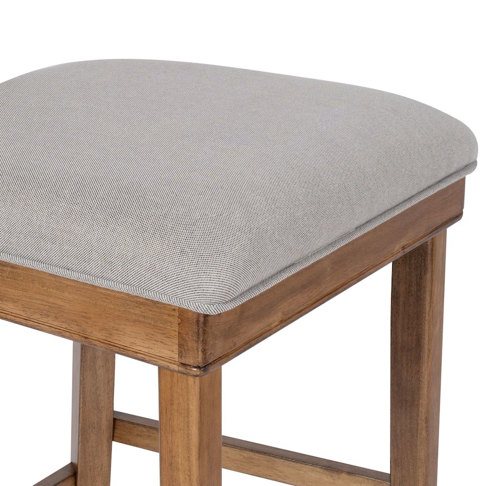 Theodora T- Back Bar Stool with Wood Seat Frame and Cushion. Picture 4