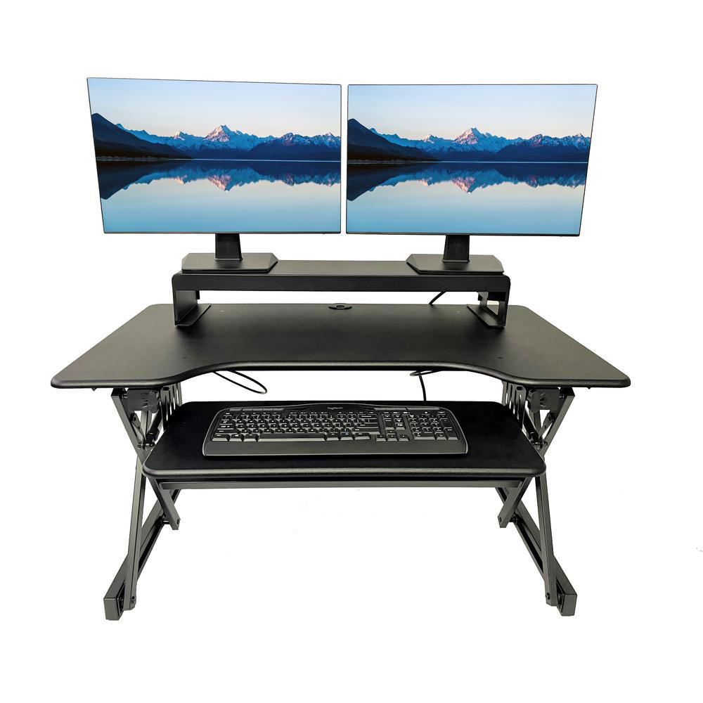 Rocelco 40" Height Adjustable Standing Desk Converter. Picture 2