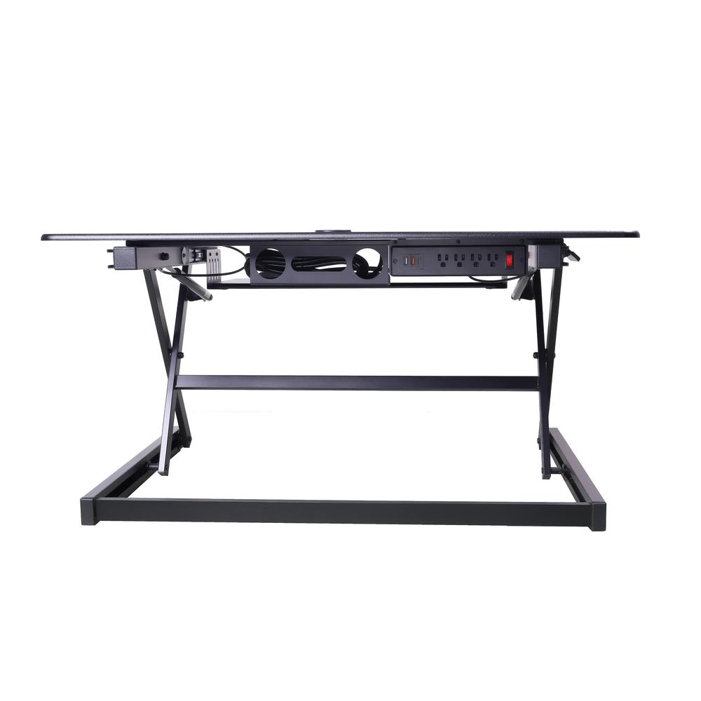 Rocelco 40" Height Adjustable Standing Desk Converter. Picture 7