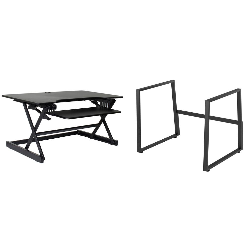 Rocelco 40" Large Height Adjustable Standing Desk. Picture 1
