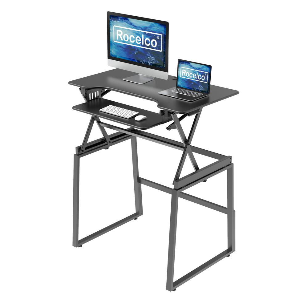 Rocelco 40" Large Height Adjustable Standing Desk. Picture 2