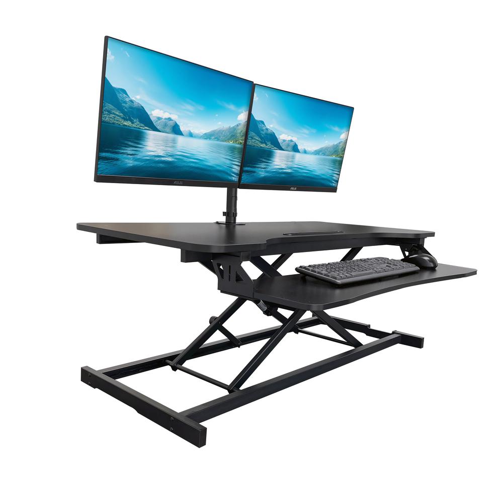 Rocelco 43" Height Adjustable Standing Desk Converter. Picture 2