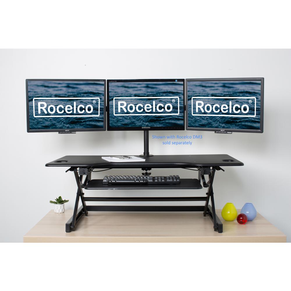 Rocelco 46" Large Height Adjustable Standing Desk. Picture 6
