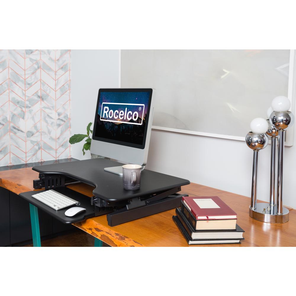 Rocelco 40" Large Height Adjustable Standing Desk. Picture 3