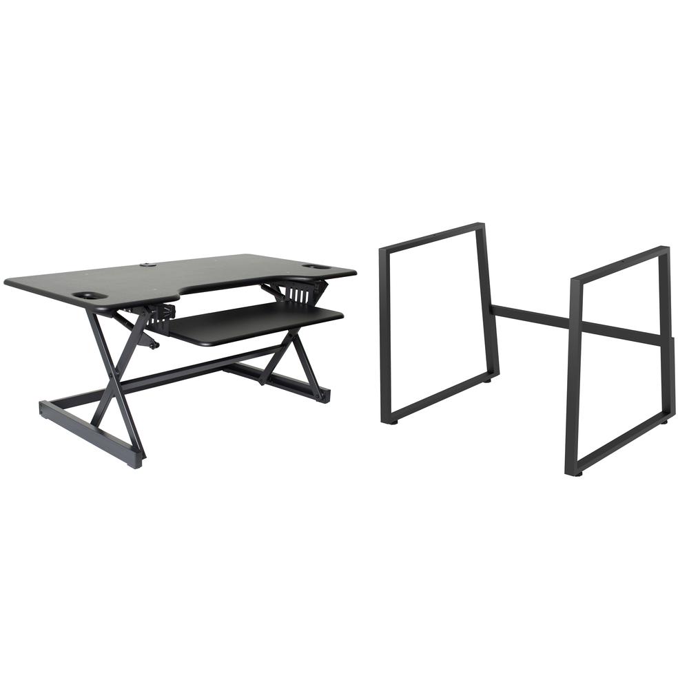 Rocelco 46" Large Height Adjustable Standing Desk. Picture 1