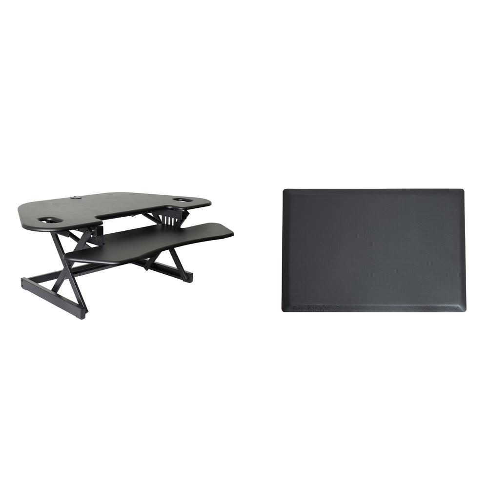 Rocelco 46" Height Adjustable Corner Standing Desk. Picture 1