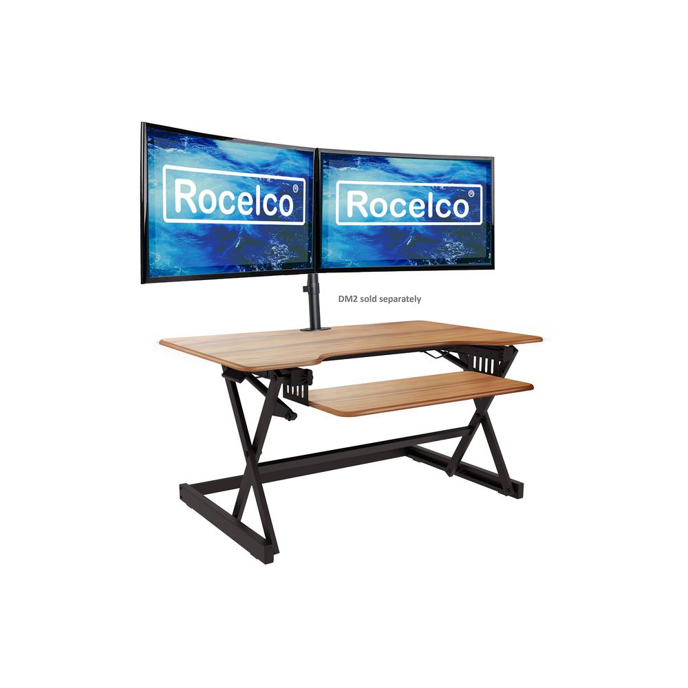 Rocelco 40" Large Height Adjustable Standing Desk. Picture 1