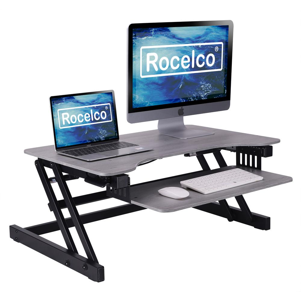 Rocelco 32" Height Adjustable Standing Desk. Picture 1