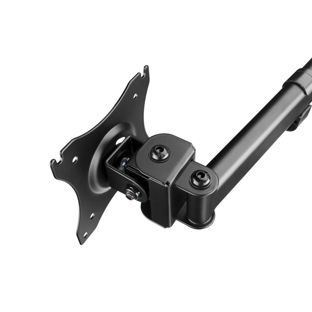 Rocelco Premium Triple Monitor Desk Mount - VESA pattern Fits 13" - 27" LED LCD Flat Computer Screen - Three Articulated Full Motion Adjustable Arms - Grommet and C Clamp - Black (R DM3). Picture 7