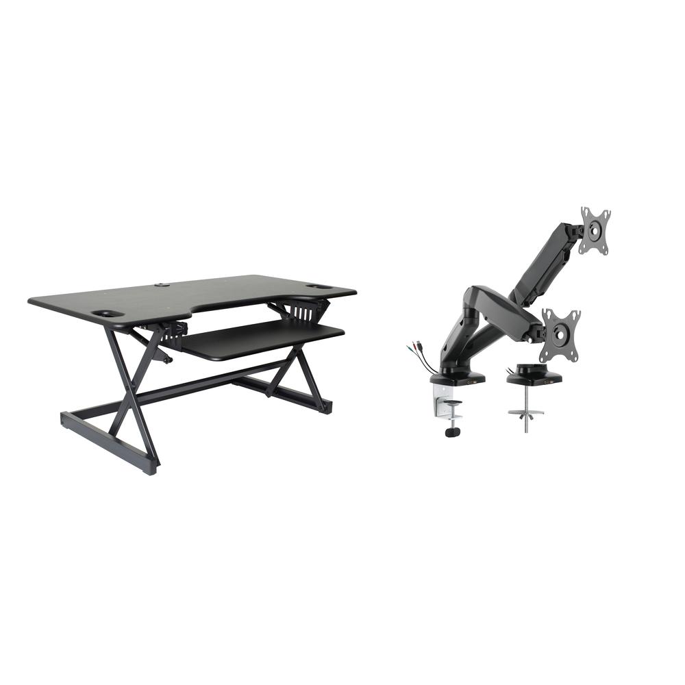 Rocelco 46" Large Height Adjustable Standing Desk. Picture 1